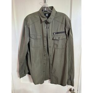 Rock & Republic Military-Style‎ Olive Green Jacket - Versatile & Stylish